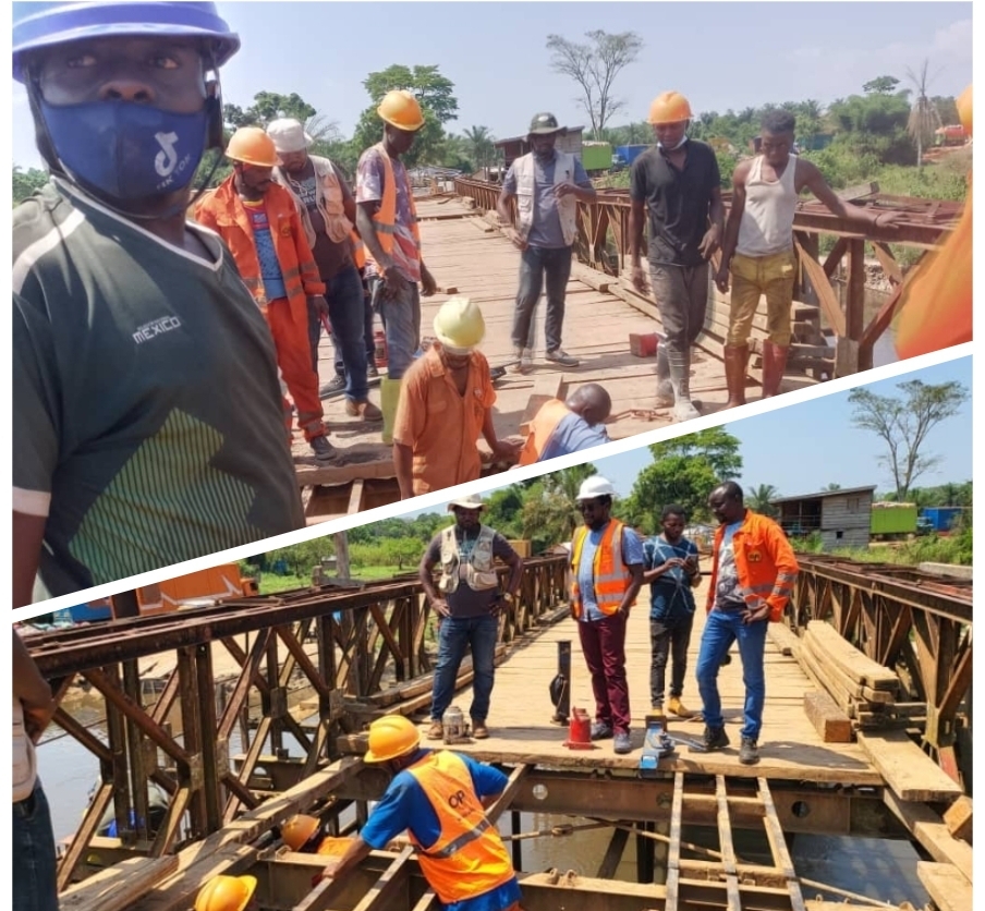 Haut-Uele/Avancement des Travaux au Pont Bomokandi : Une Réalisation Sous le Leadership de M. le Gouverneur Jean Bakomito Gambu