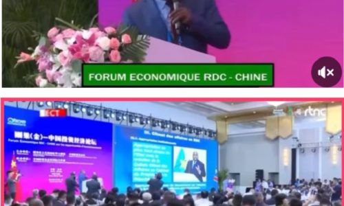 Forum Économique CHINE-RDC/Le DG ai de l’ANAPI le Prof.Bruno Tshibangu vante le bon climat des affaires que présente la RDC devant les investisseurs