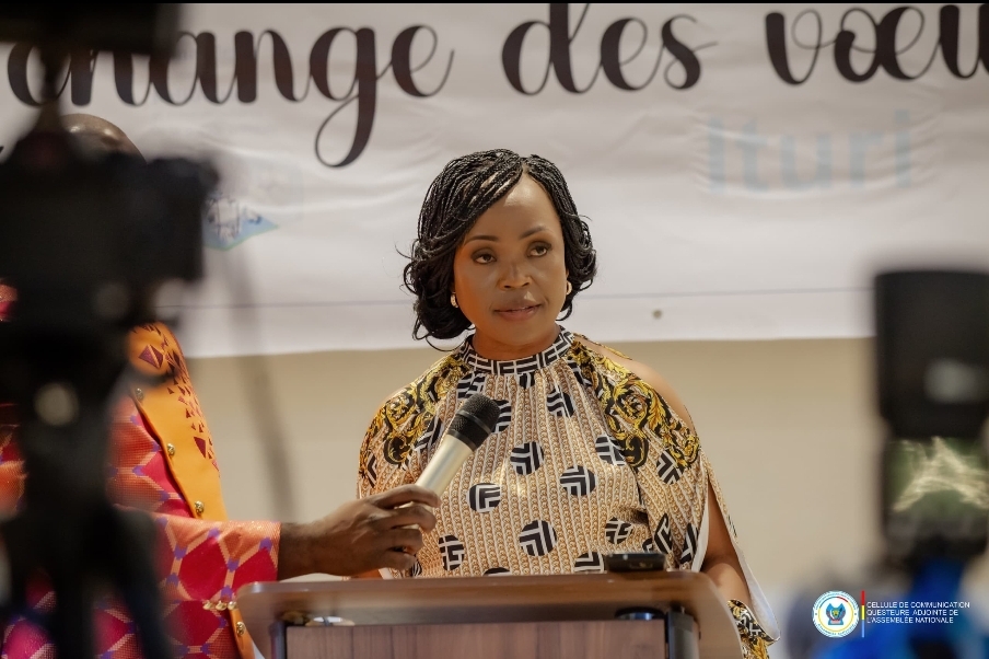 RDC/Echange des voeux : La Ressortissante de EGO et fidèle à son vade mecum, la Questeure Adjointe Grâce Neema prêche encore et toujours l’unité