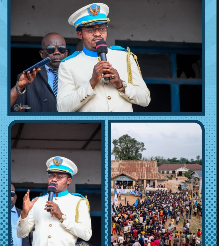 Tshopo/Le Gouverneur Paulin Lendongolia à Banalia pour rehausser de sa présence l’installation officielle de l’évêque du diocèse de 21 ème CNCA/Banalia