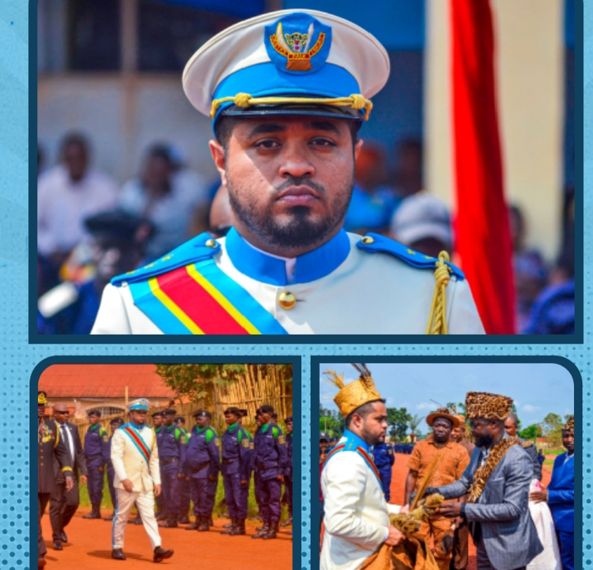 Bas-Uélé/Le Gouverneur Mike David Mokeni Amisi Présenté Officiellement à la Police Nationale Congolaise, PNC, en pleine cérémonie de prise d’armes