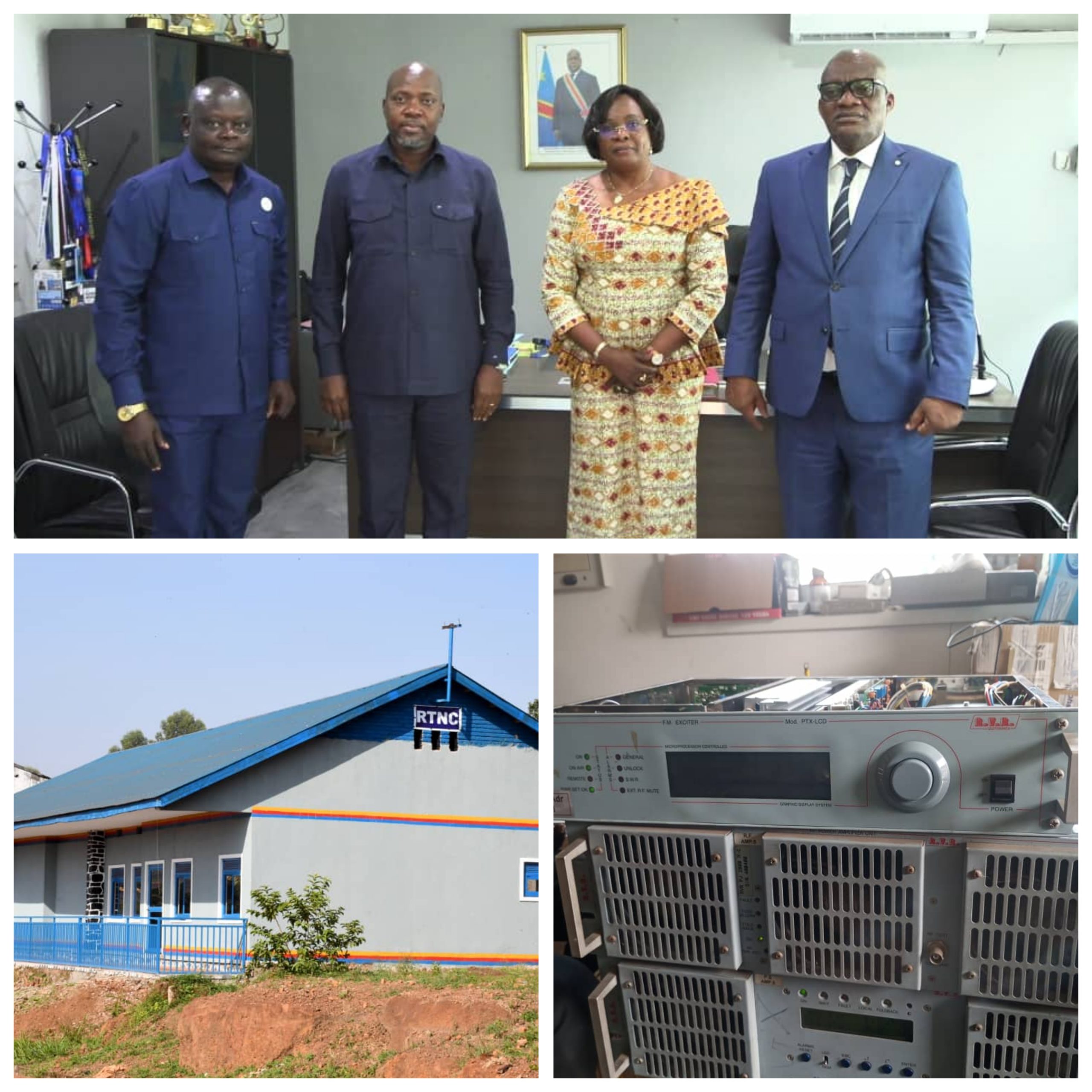 Kinshasa/Le Gouverneur Jean Bakomito échange avec la DG et le PCA de la RTNC sur le renforcement de la station du Haute-Uélé