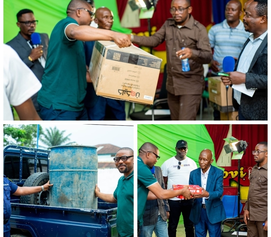 Kisangani /Face aux problèmes de connexion à Internet et d&rsquo;insécurité, la Fondation Bangala au secours de la RTNC et de la PNC
